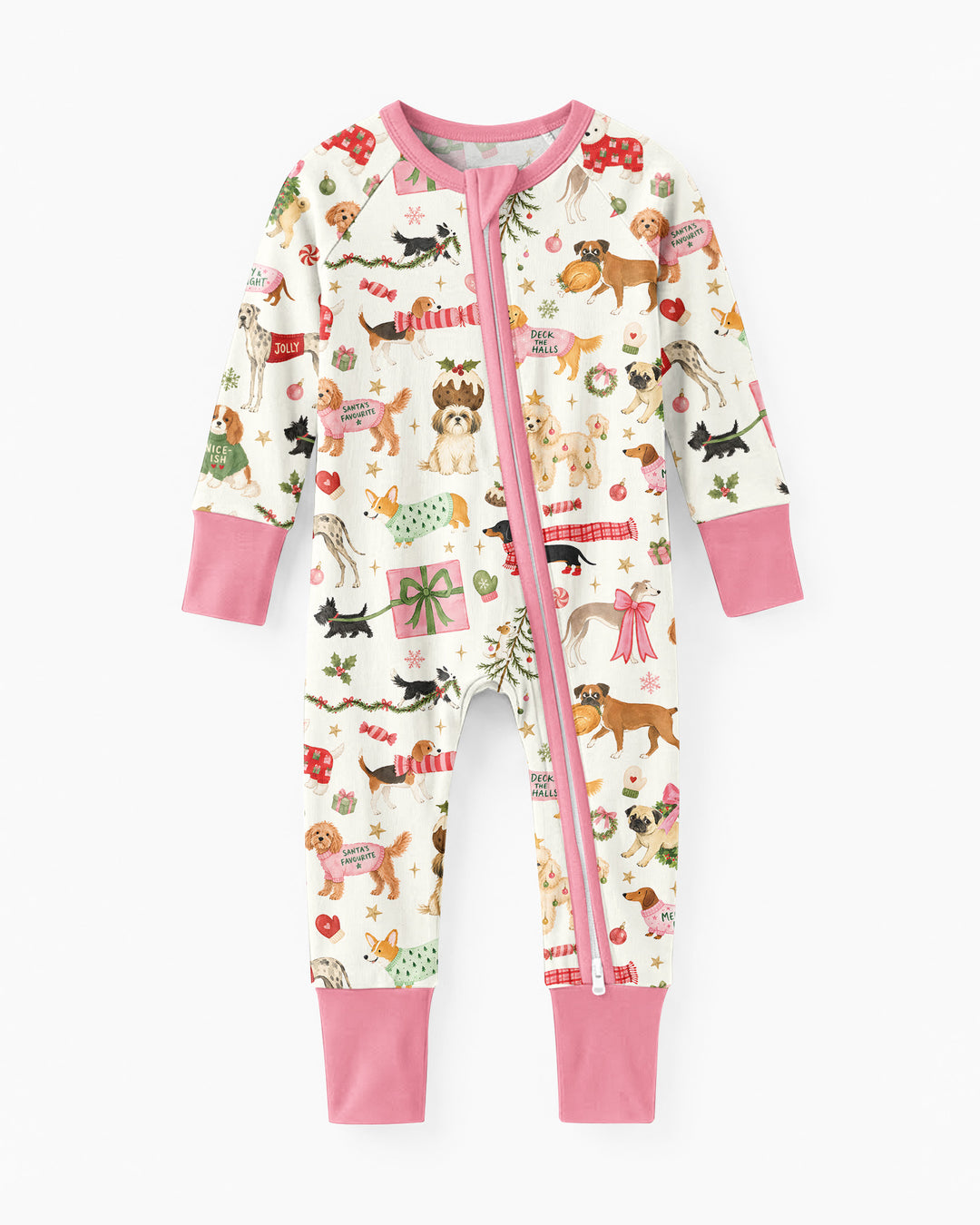 Festive Dog Merry Woofmas Bamboo Convertible Zippy