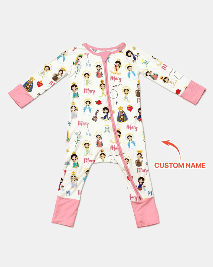 Custom Name Mother Mary Bamboo Convertible Zippy
