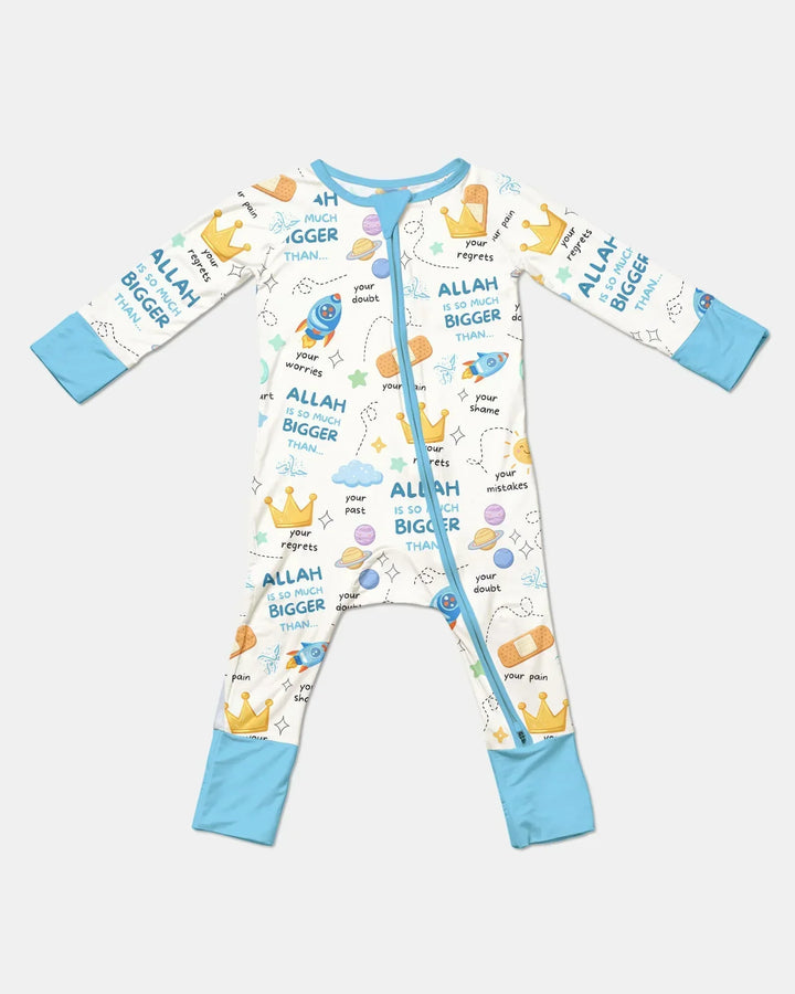 "Allah Is So Much Bigger Than..." Family Matching Bamboo Convertible Zippy