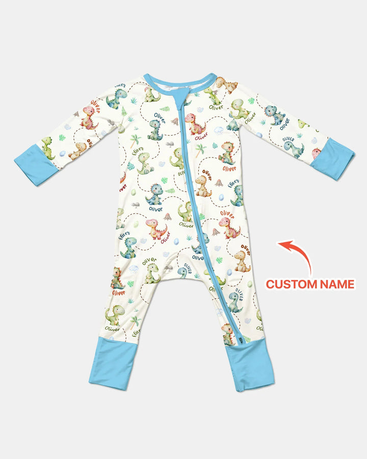Personalized Dino Friends Bamboo Convertible Zippy