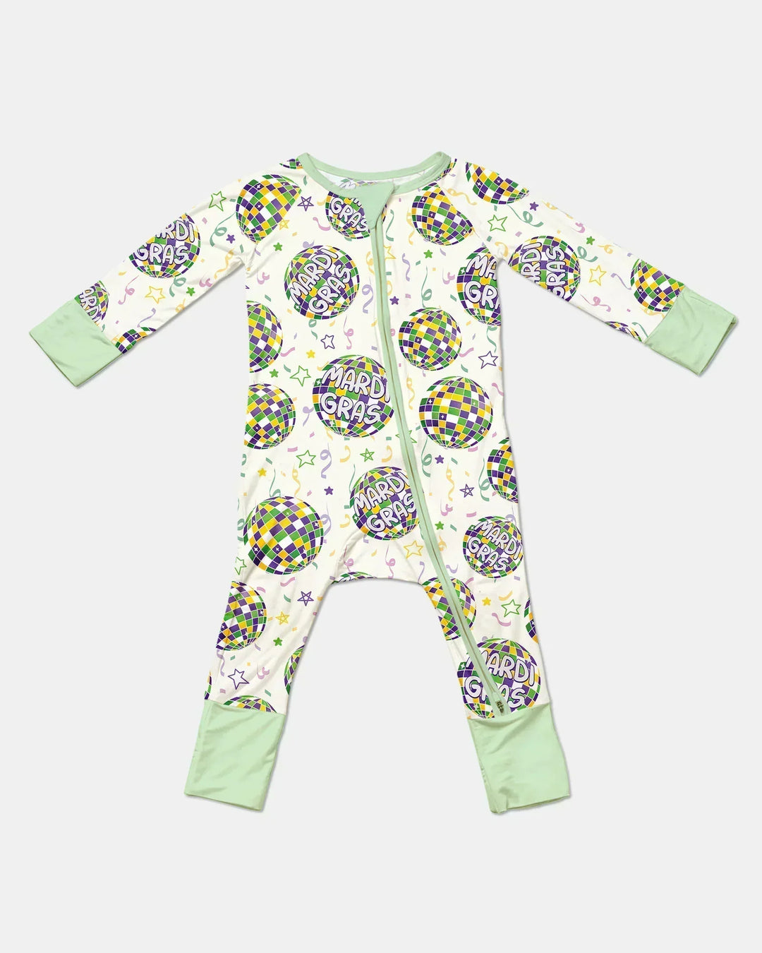 Mardi Gras Disco Ball Bamboo Convertible Zippy