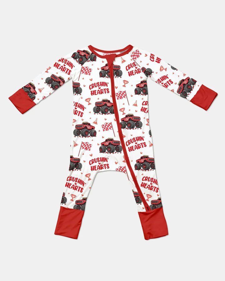 Crushin Hearts Bamboo Convertible Zippy