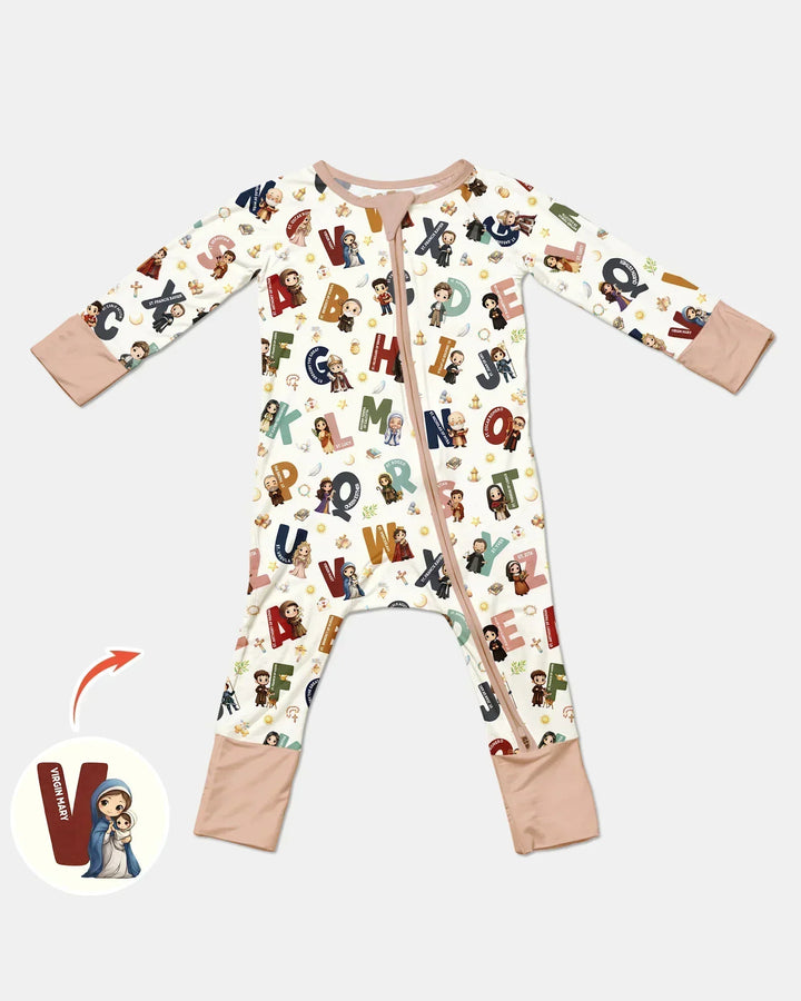 Catholic Saint ABCs Bamboo Convertible Zippy