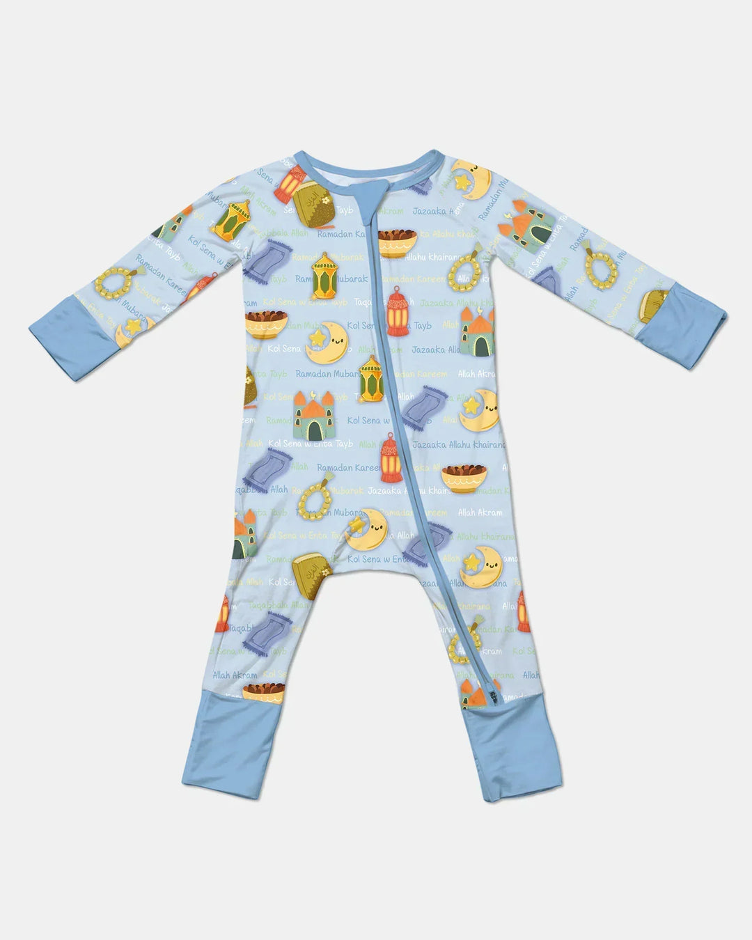 Ramadan Mubarak Family Matching Bamboo Convertible Zippy