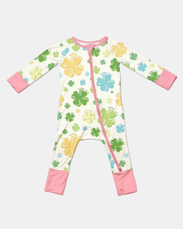 Shamrocks Print St. Patrick's Day Bamboo Convertible Zippy