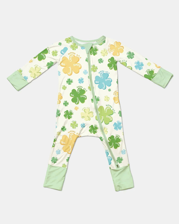 Shamrocks Print St. Patrick's Day Bamboo Convertible Zippy