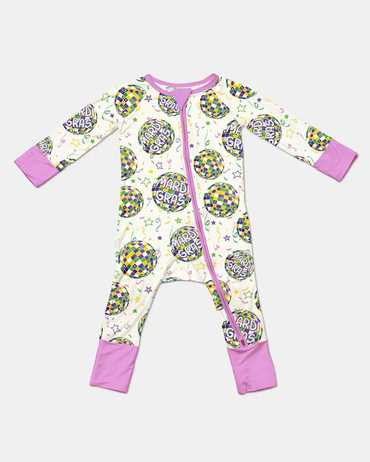 Mardi Gras Disco Ball Bamboo Convertible Zippy