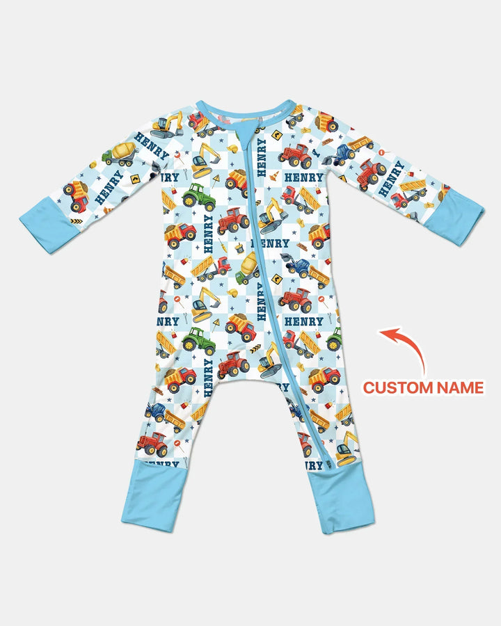 Under Construction Custom Name Bamboo Convertible Zippy
