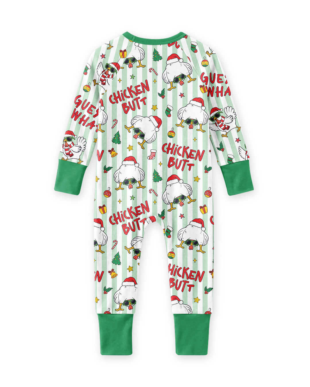 Guess What Chicken Butt Christmas Bamboo Convertible Zippy