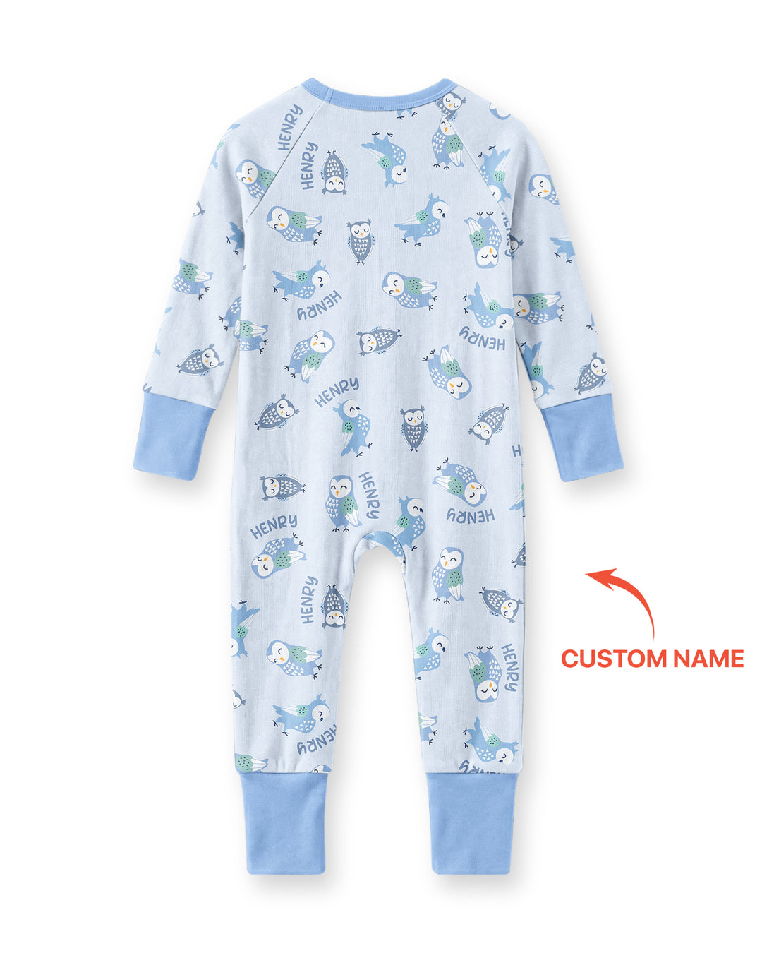 Custom Name Twin Owl Who's Who Bamboo Convertible Zippy