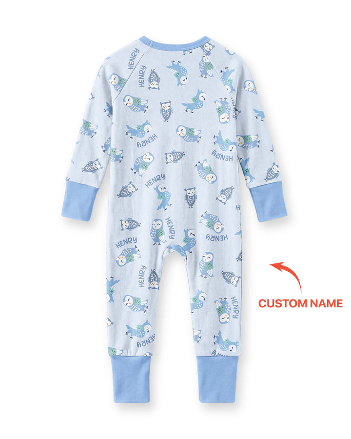 Custom Name Twin Owl Who's Who Bamboo Convertible Zippy