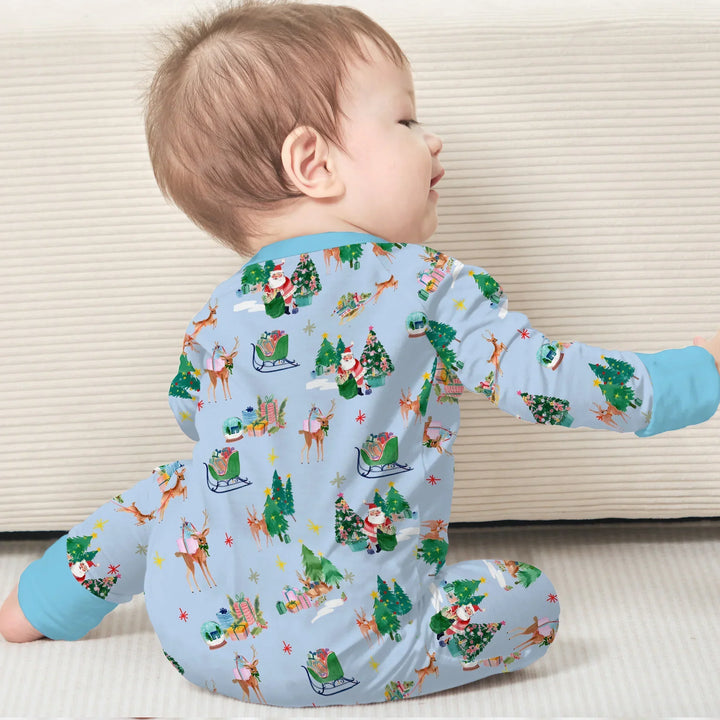 Jolly Forest Christmas Family Matching Bamboo Convertible Zippy