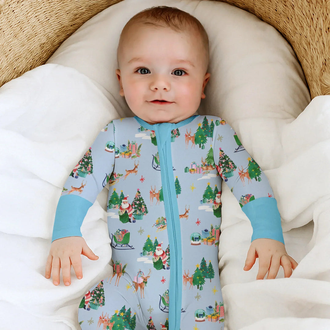 Jolly Forest Christmas Family Matching Bamboo Convertible Zippy