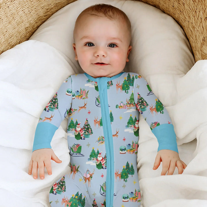 Jolly Forest Christmas Family Matching Bamboo Convertible Zippy