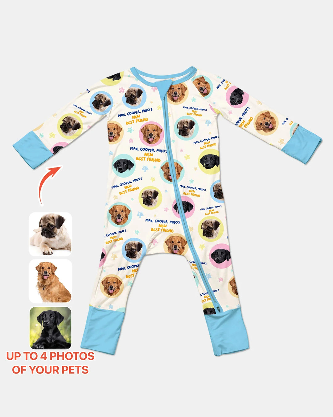 New Best Friend Custom Name And Pet Photos Convertible Zippy