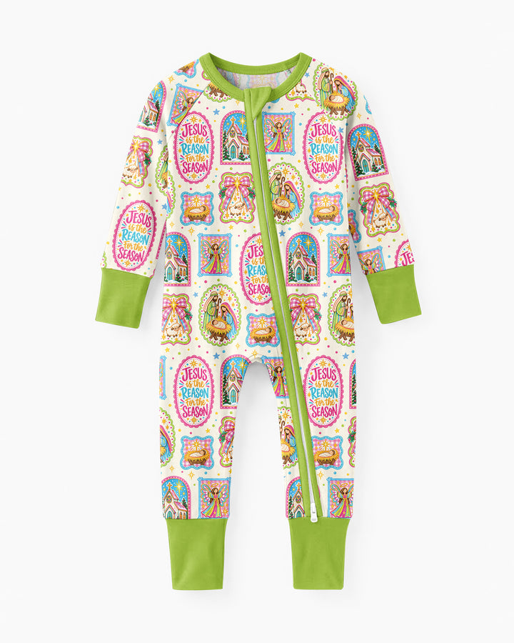 Nativity Jesus Is The Reason Bamboo Convertible Zippy