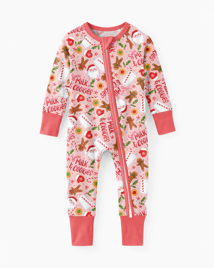 Santas, Milk and Cookies Bamboo Convertible Zippy