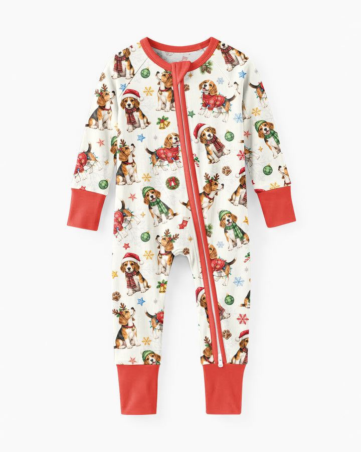 Beagle Christmas Bamboo Convertible Zippy