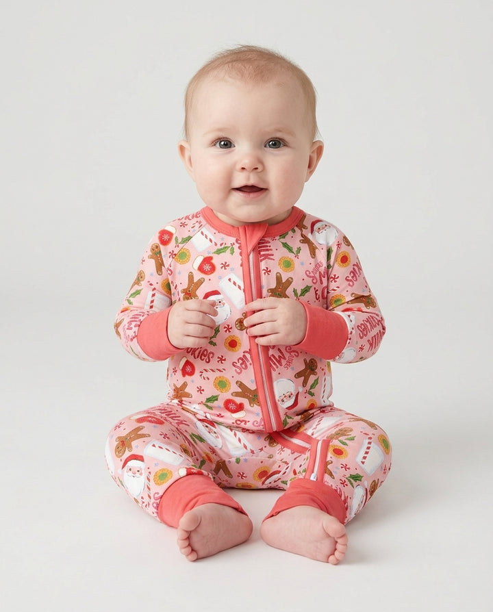Santas, Milk and Cookies Bamboo Convertible Zippy