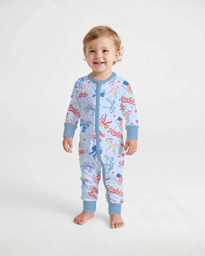 Girly Patriotic Bamboo Convertible Zippy