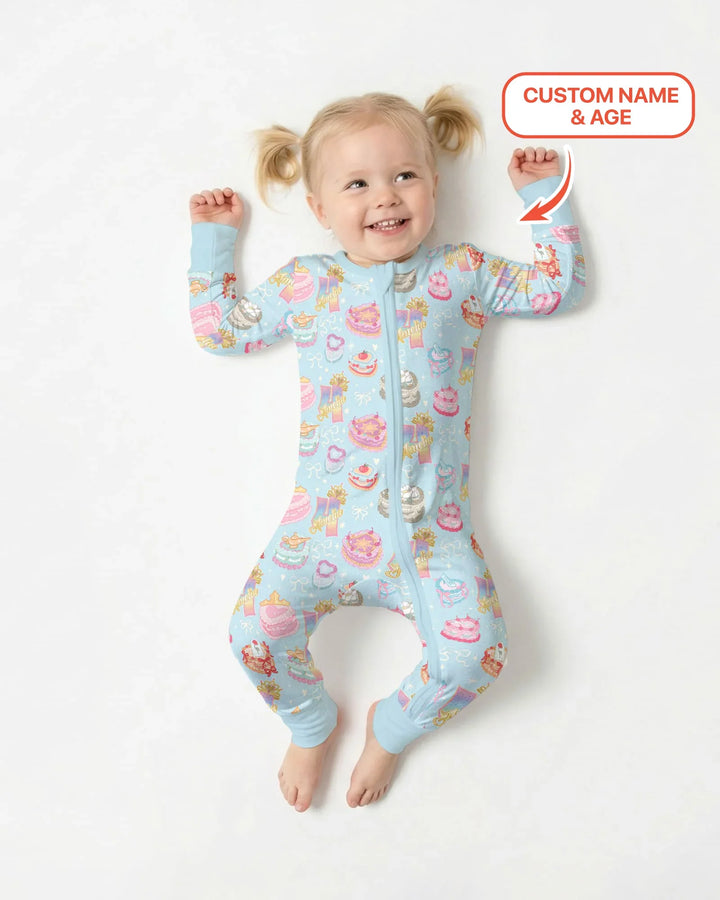 Custom Princess Baby Birthday Bamboo Convertible Zippy