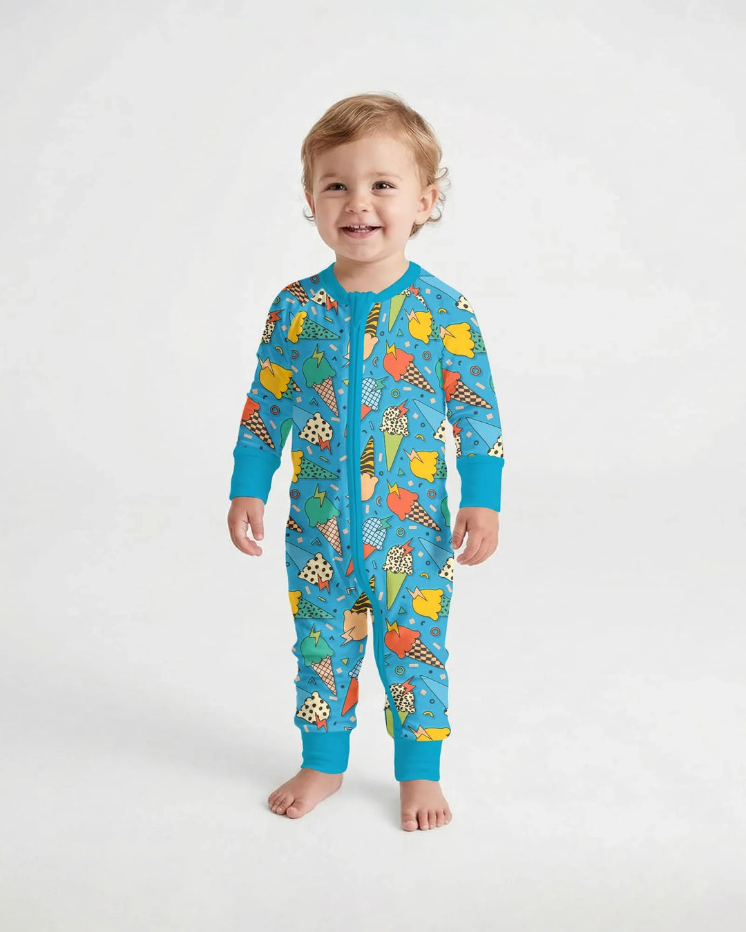 Summer Retro Ice Creams Family Matching Bamboo Convertible Zippy