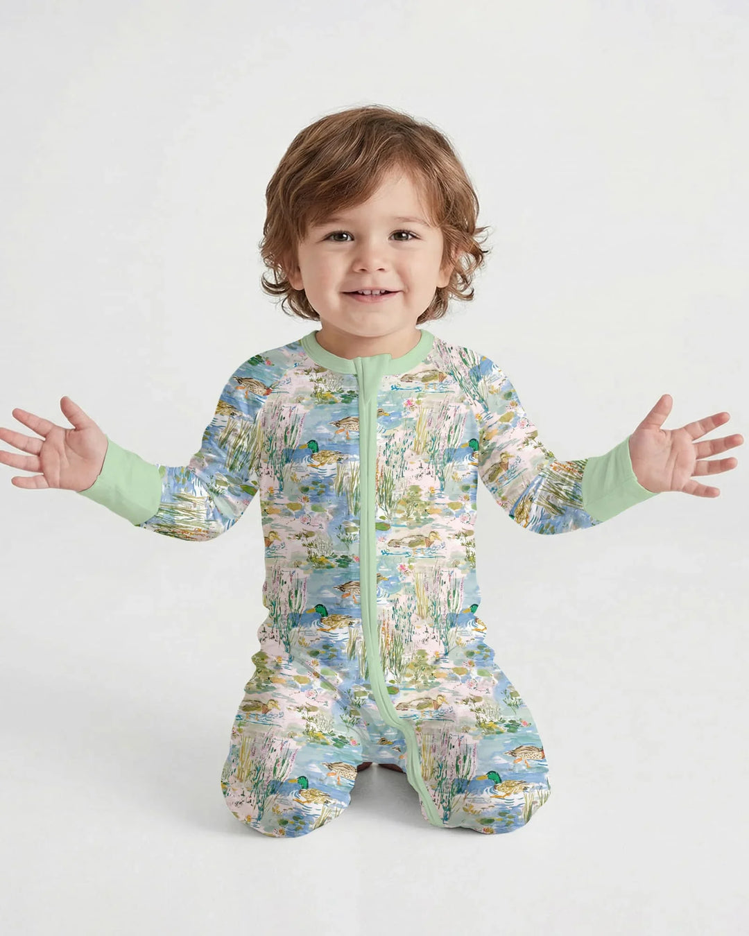 Watercolor Mallard Duck Bamboo Convertible Zippy