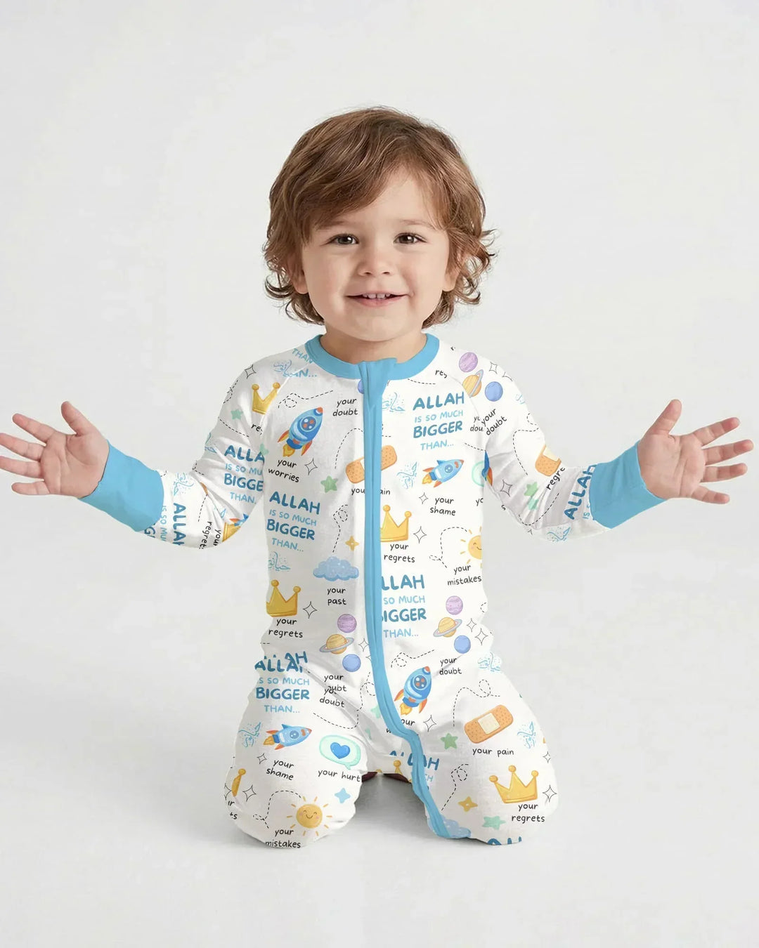 "Allah Is So Much Bigger Than..." Family Matching Bamboo Convertible Zippy