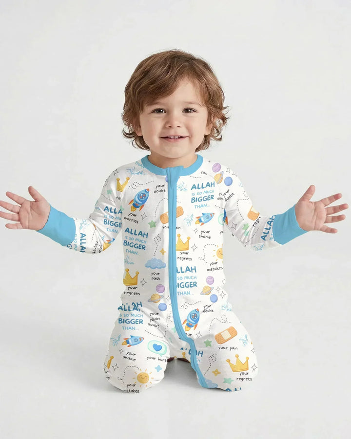 "Allah Is So Much Bigger Than..." Family Matching Bamboo Convertible Zippy