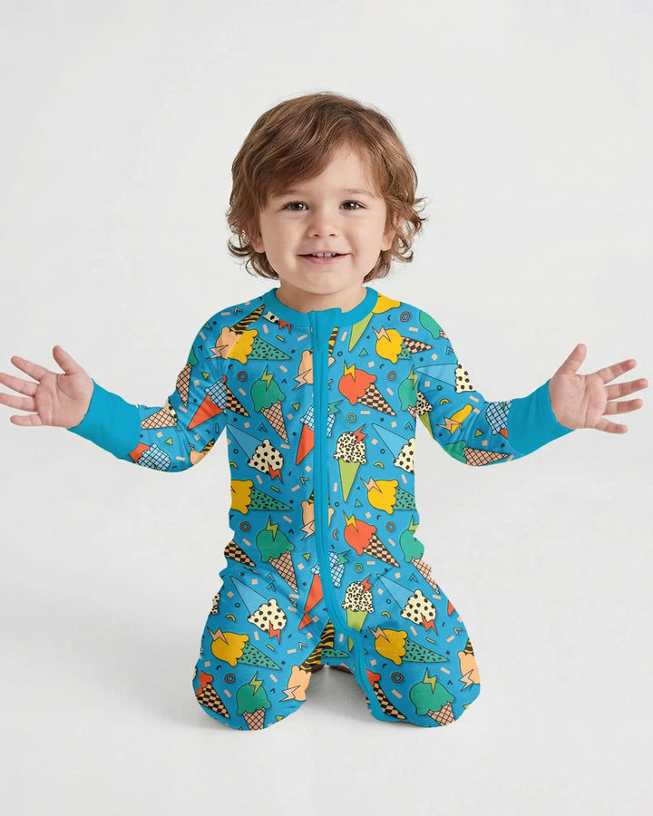 Summer Retro Ice Creams Family Matching Bamboo Convertible Zippy
