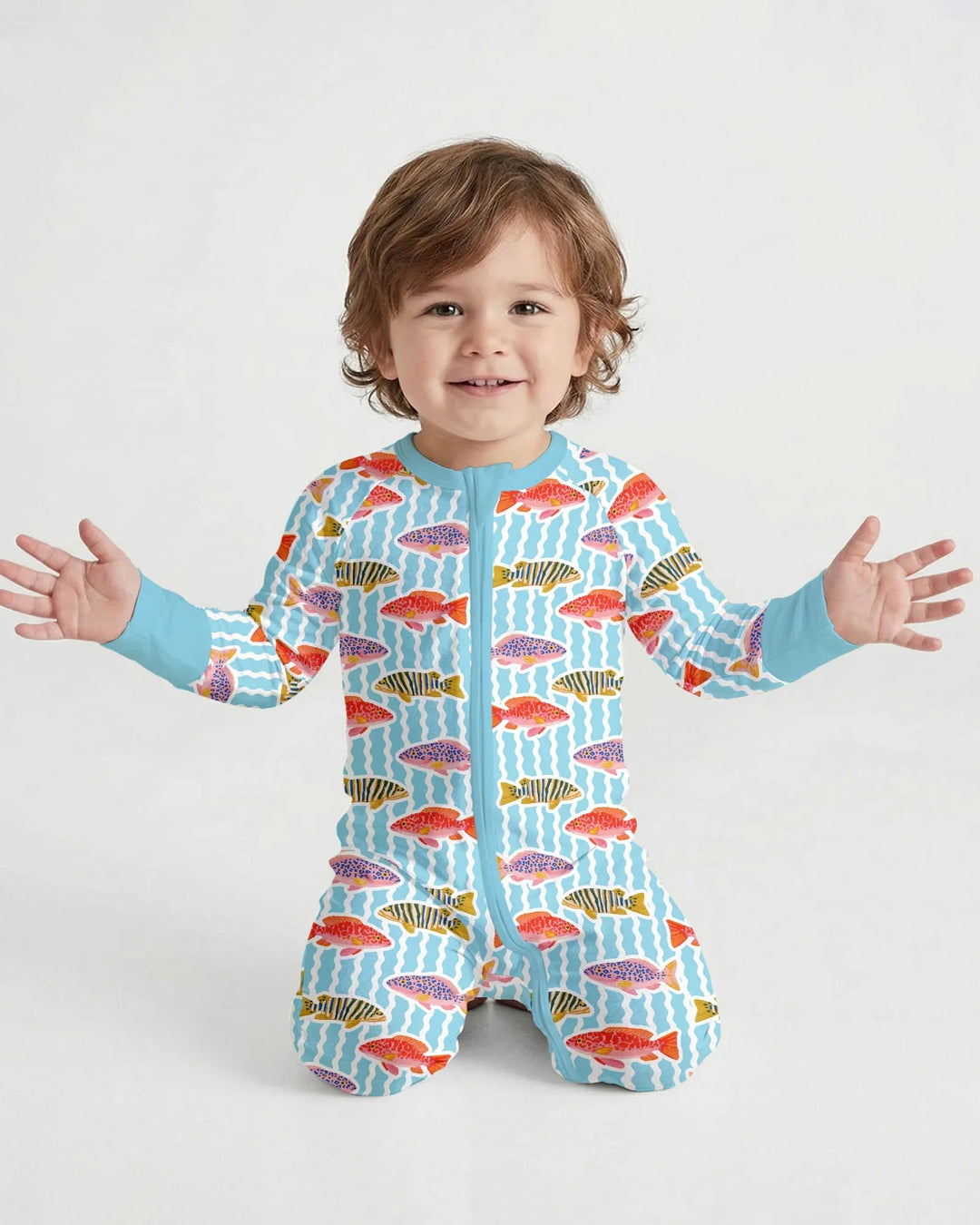 Preppy Fish Crew Bamboo Convertible Zippy