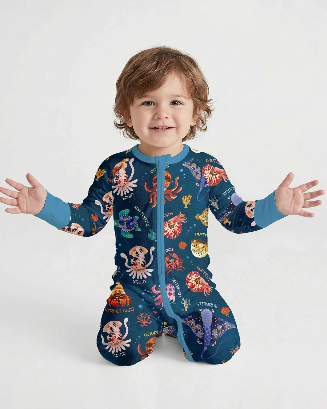 Deep Blue Wonders Bamboo Convertible Zippy