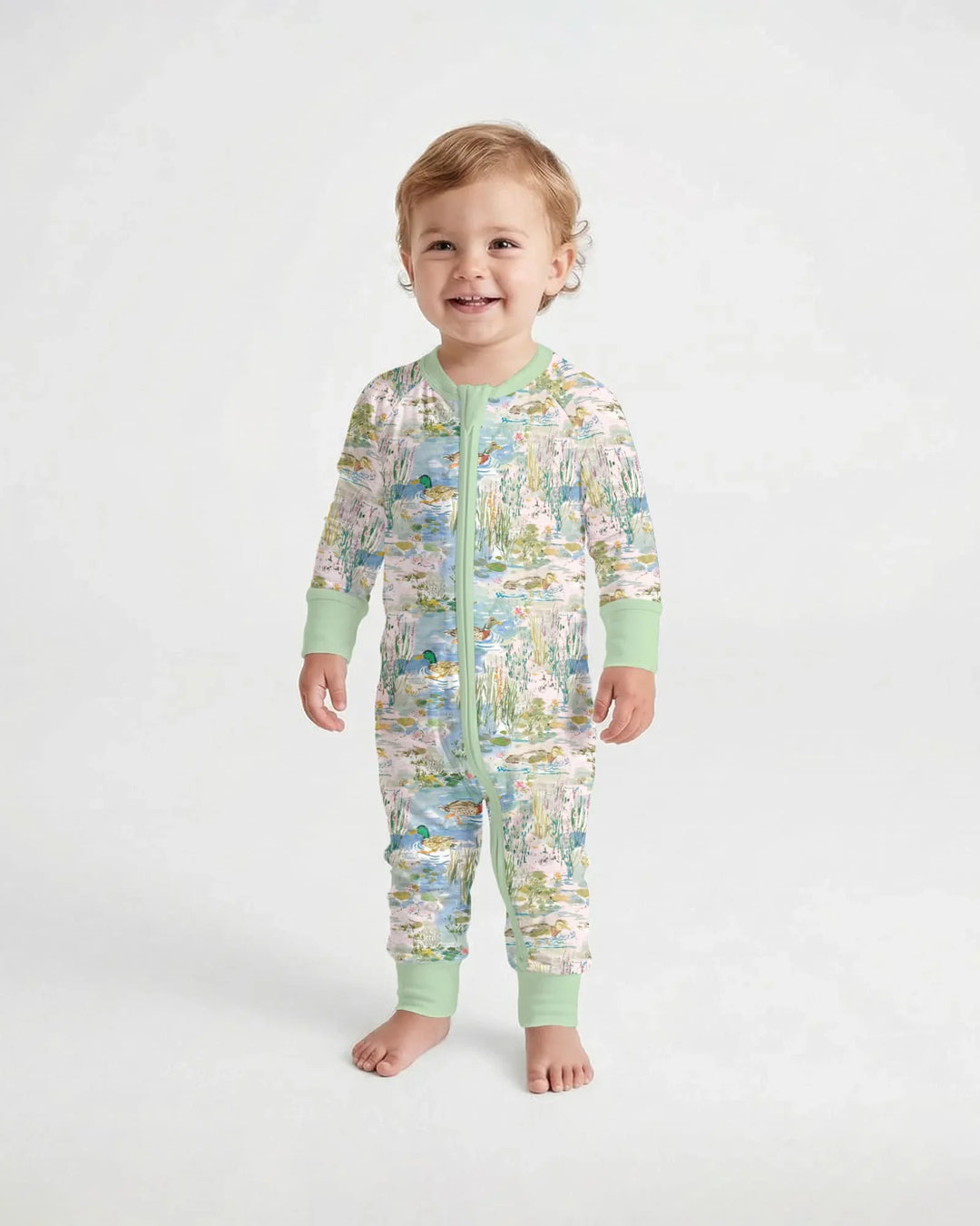 Watercolor Mallard Duck Bamboo Convertible Zippy