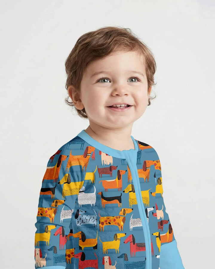 Whimsical Dachshund  Bamboo Convertible Zippy