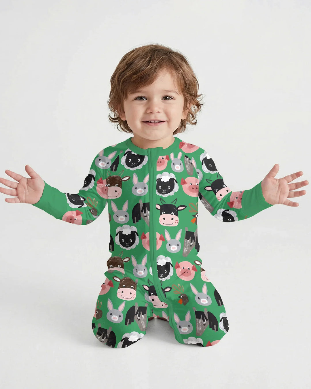 Farm Friends Family Matching Bamboo Convertible Zippy