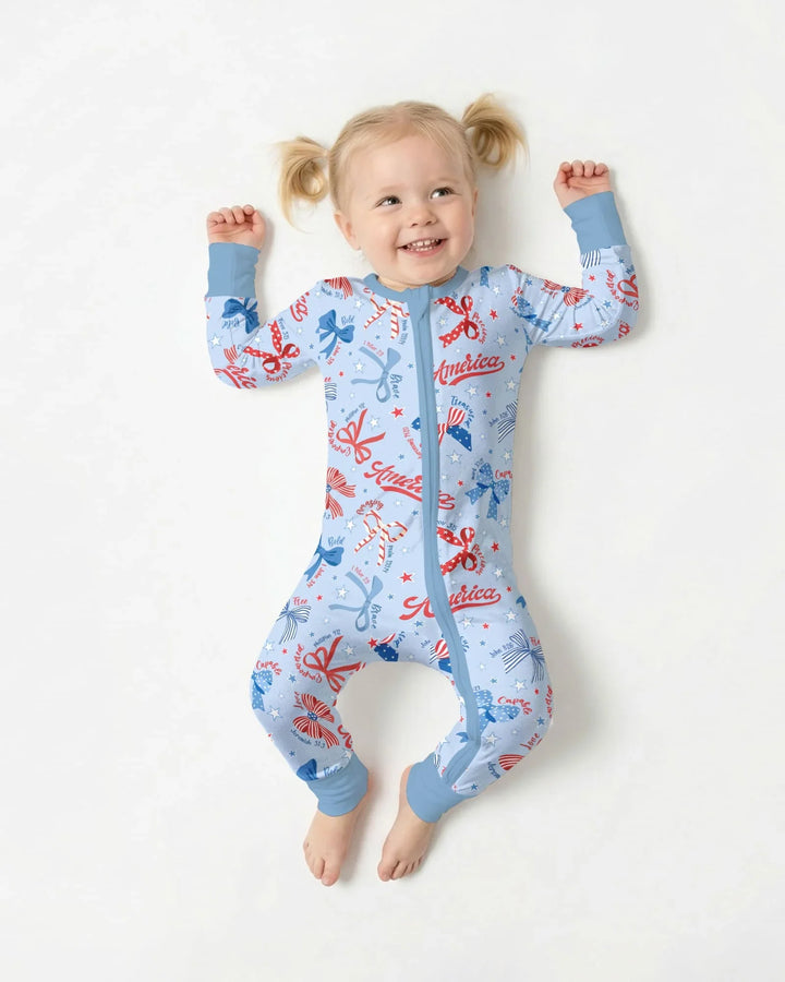 Girly Patriotic Bamboo Convertible Zippy
