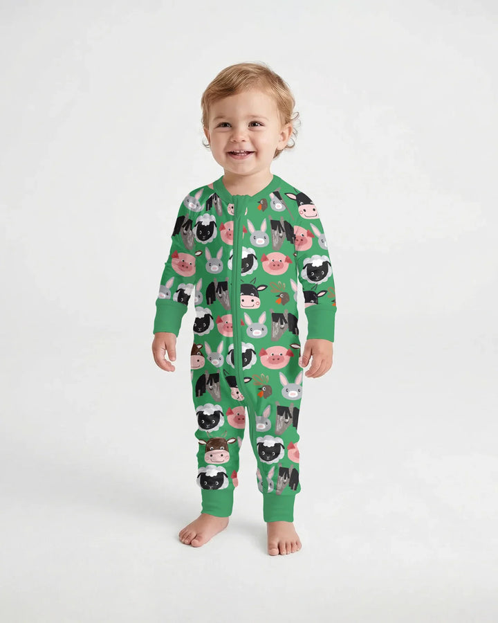 Farm Friends Family Matching Bamboo Convertible Zippy