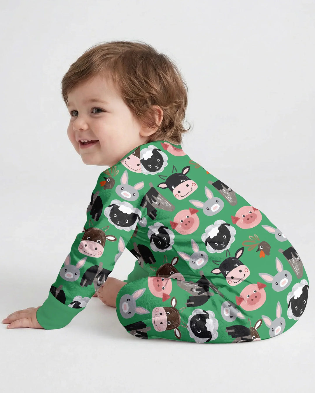Farm Friends Family Matching Bamboo Convertible Zippy