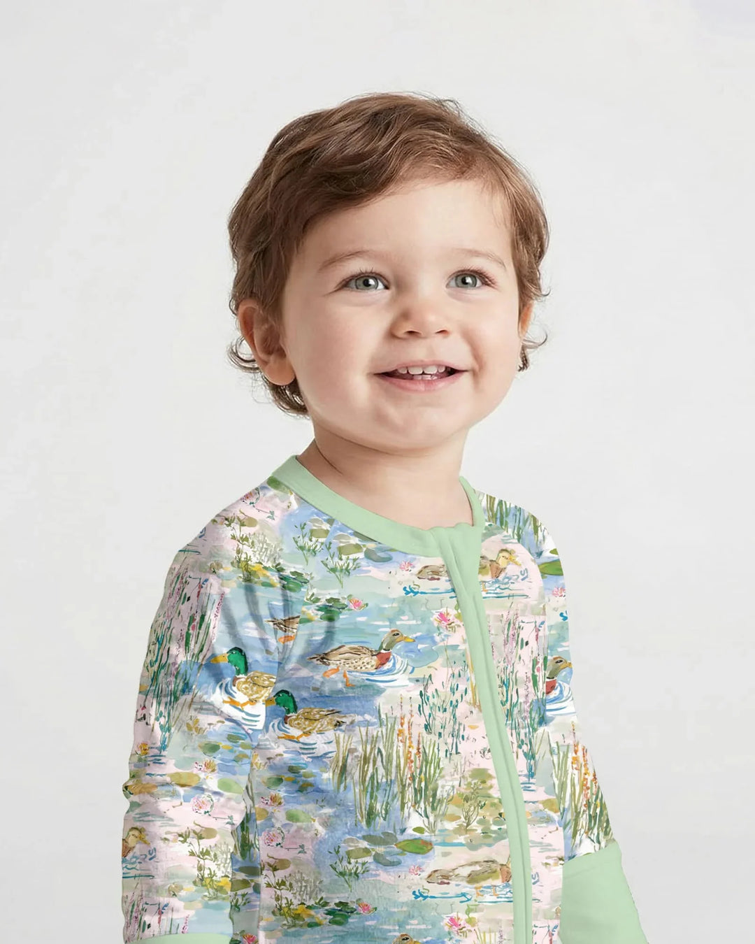 Watercolor Mallard Duck Bamboo Convertible Zippy