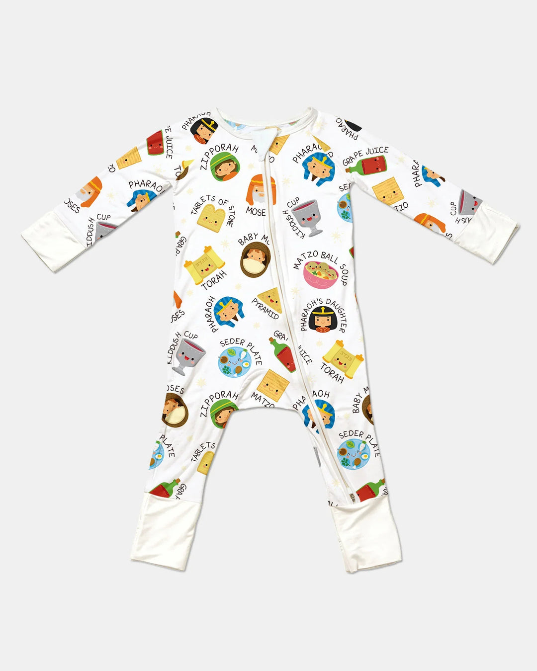 Cute Passover Characters Bamboo Convertible Zippy