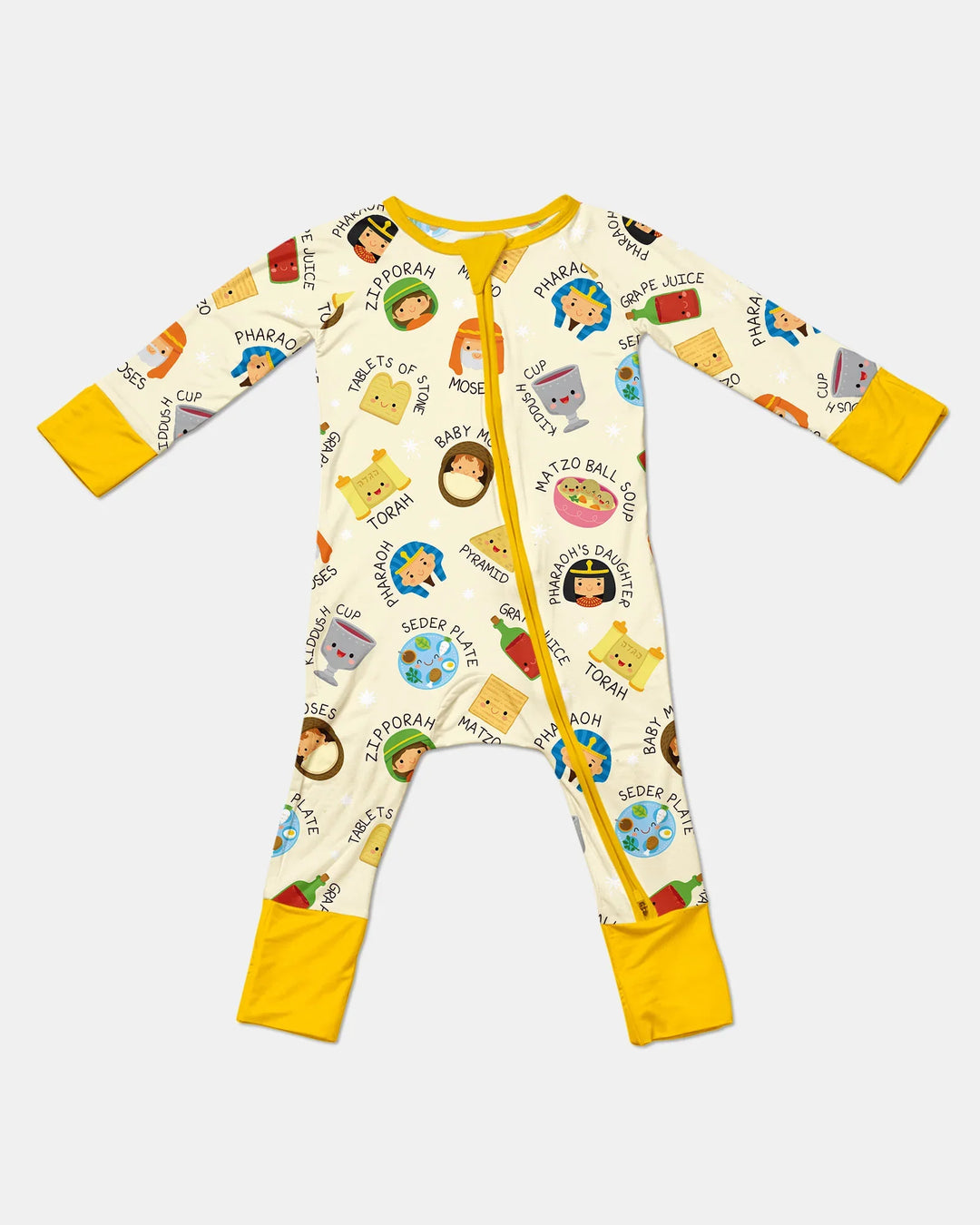 Cute Passover Characters Bamboo Convertible Zippy