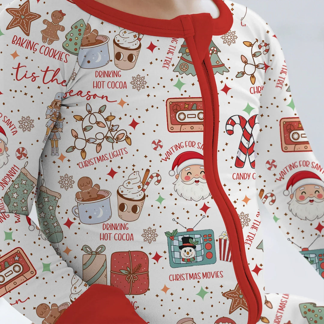 Retro Christmas Bucket List Convertible Zippy , Retro Christmas Bucket List Convertible Zippy - 0-3M