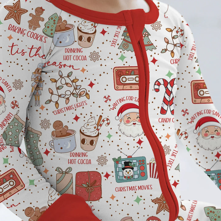 Retro Christmas Bucket List Convertible Zippy , Retro Christmas Bucket List Convertible Zippy - 0-3M
