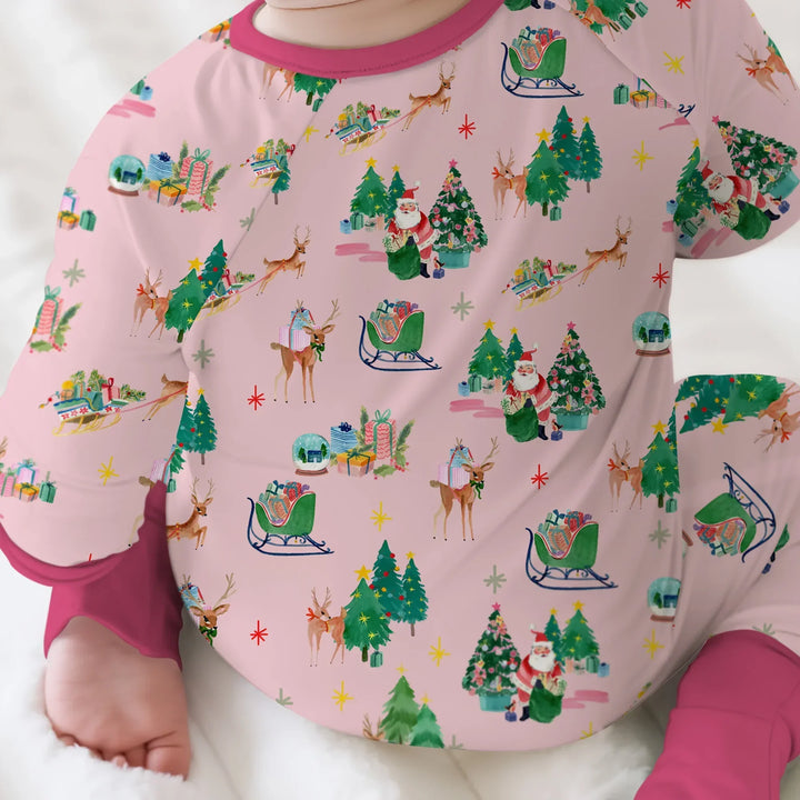 Jolly Forest Christmas Family Matching Bamboo Convertible Zippy