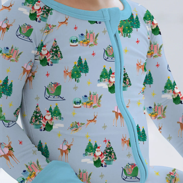 Jolly Forest Christmas Family Matching Bamboo Convertible Zippy