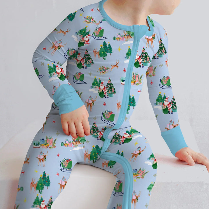 Jolly Forest Christmas Family Matching Bamboo Convertible Zippy