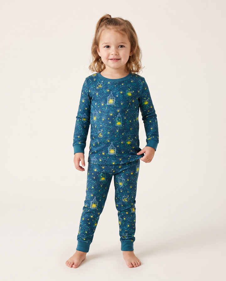 Template Bamboo Two Piece Long Sleeve Pyjamas Set