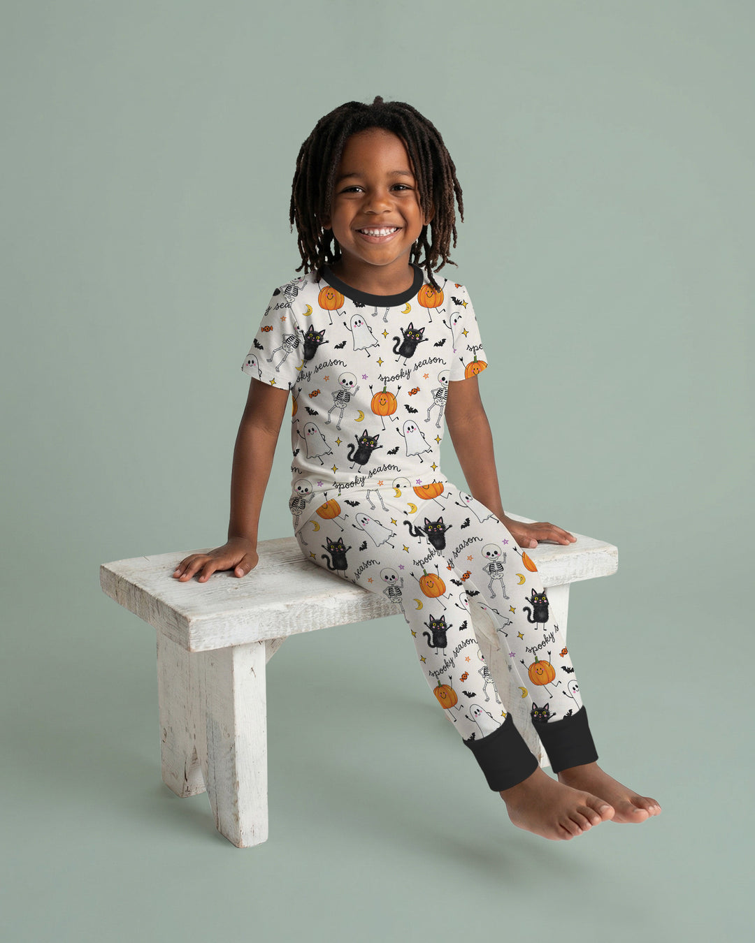 Hangin’ With My Boos Bamboo Two Piece Short Sleeve Pajama Set