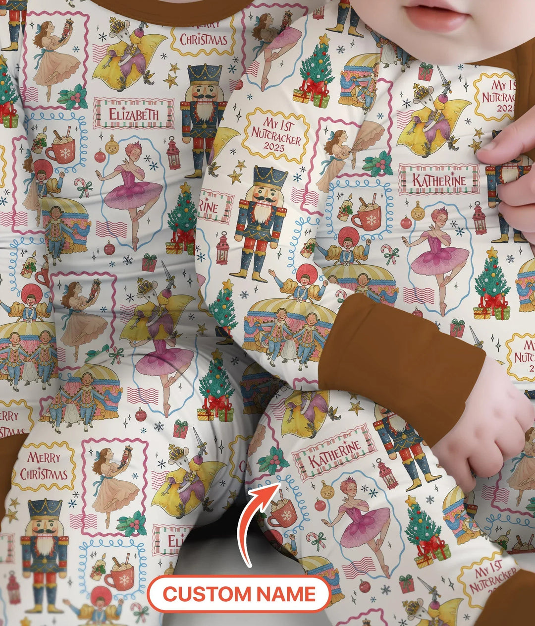 Custom Name "Magic of The Nutcracker" Merry Christmas Bamboo Convertible Zippy