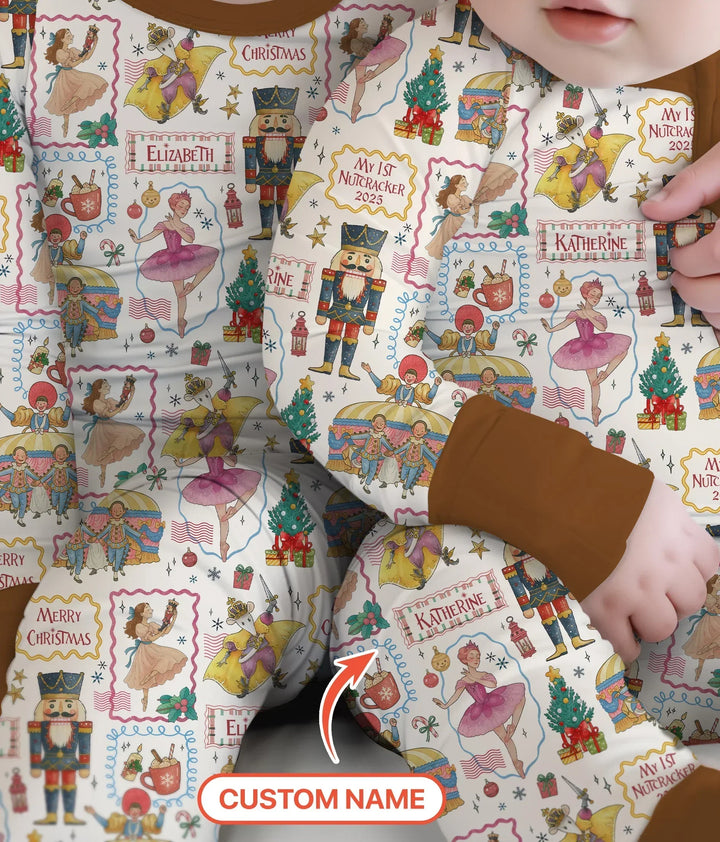 Custom Name "Magic of The Nutcracker" Merry Christmas Bamboo Convertible Zippy